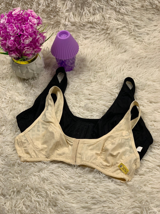 Front Hook Closure Cotton Comfort Bra – Easy Wear & All-Day Support