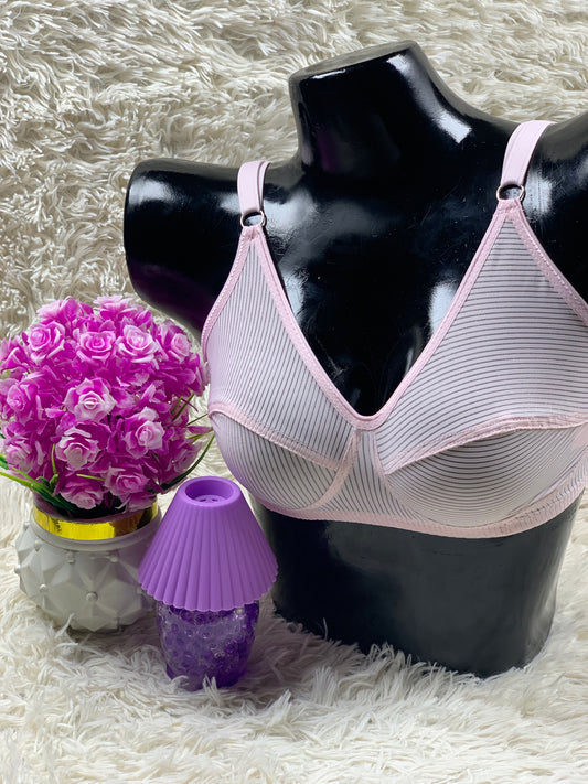 Ribbed Wire-Free Comfort Bra – Soft Support for Everyday Wear