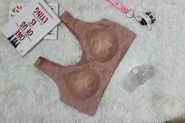 Front Button open Paded Bra