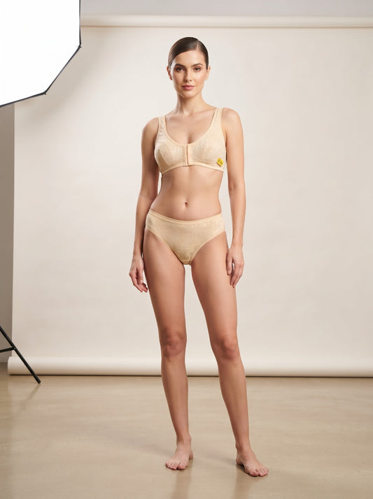 Front Hook Closure Cotton Comfort Bra – Easy Wear & All-Day Support