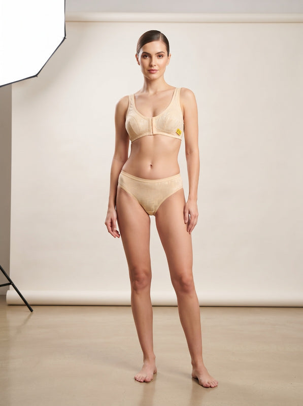 Front Hook Closure Cotton Comfort Bra – Easy Wear & All-Day Support