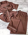 Premium Satin Night Suit – 2 Piece Sleepwear Set