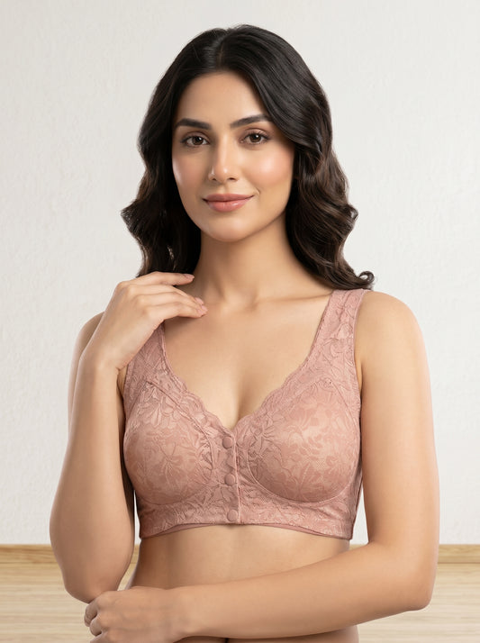 Front Button open Paded Bra